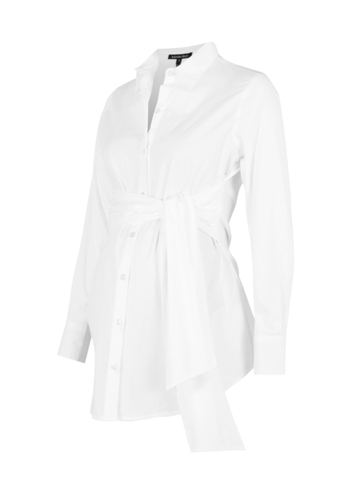 TIE FRONT MATERNITY SHIRT