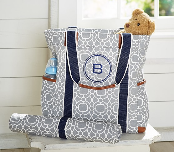 Gray Geo Harper Tote at Pottery Barn Kids