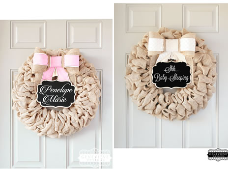 Newborn Door Hangers - GenevieveDesignsBR