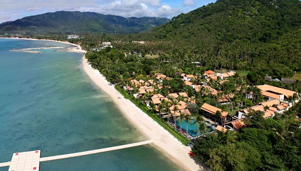 Aerial View - Babymoon at Le Méridien Koh Samui