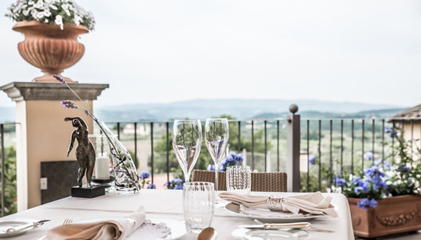 Tuscany Babymoon at Castello del Nero Hotel & Spa - La Torre, terrace