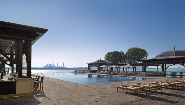 Shangri-La Hotel, Qaryat Al Beri, Abu Dhabi, Babymoon - Poolview