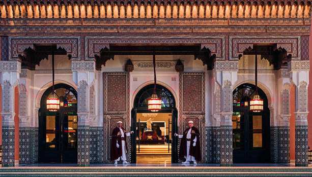 Marrakech Babymoon at La Mamounia - entrance - Romantic Marrakech