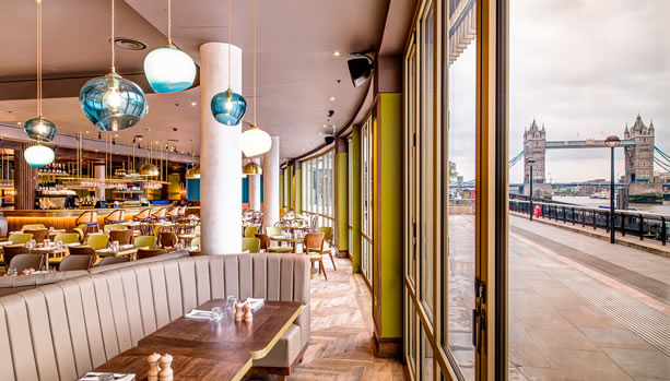 Coppa Club - view at Tower Bridge