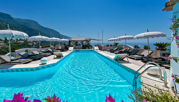 Amalfi Coast Babymoon - Hotel Villa Franca - swimming pool