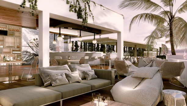 Ibiza Babymoon at 7Pines Resort Ibiza - Pershing Yacht Terrace